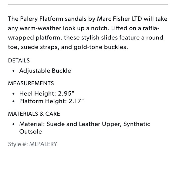 Marc Fisher LTD Platform Sandals - Picture 9 of 9